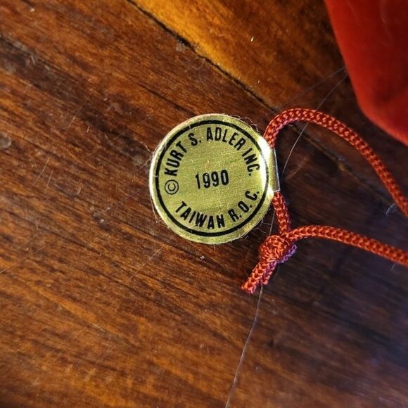 Vintage 90s Kurt S. Adler Santa & Mouse Christmas Ornaments Handcrafted Collect - Picture 5 of 10